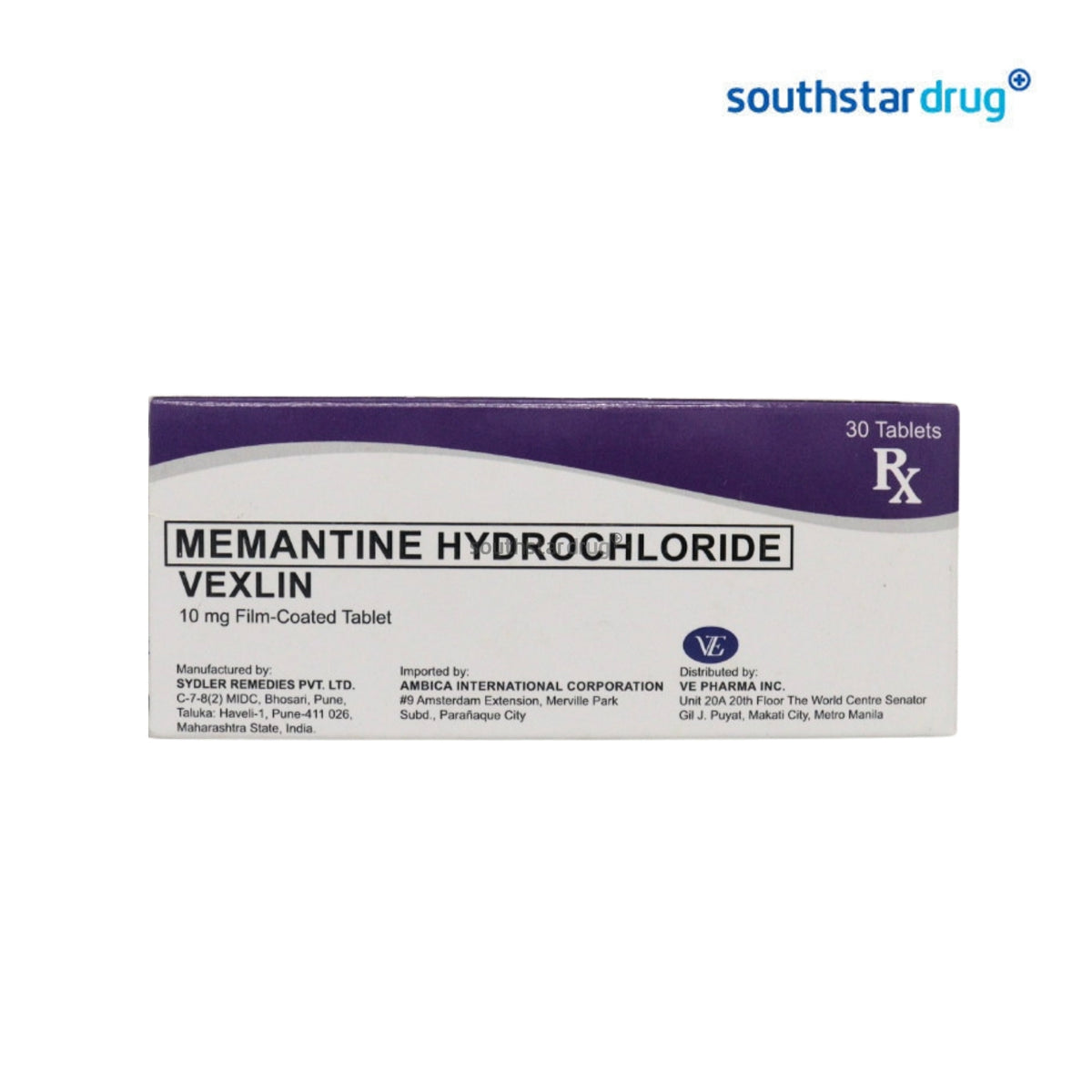 Rx: Vexlin 10mg Film-coated Tablet