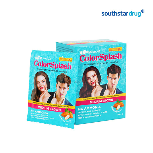 Rejuviant ColorSplash  Medium Brown Hair Color Shampoo 25ml
