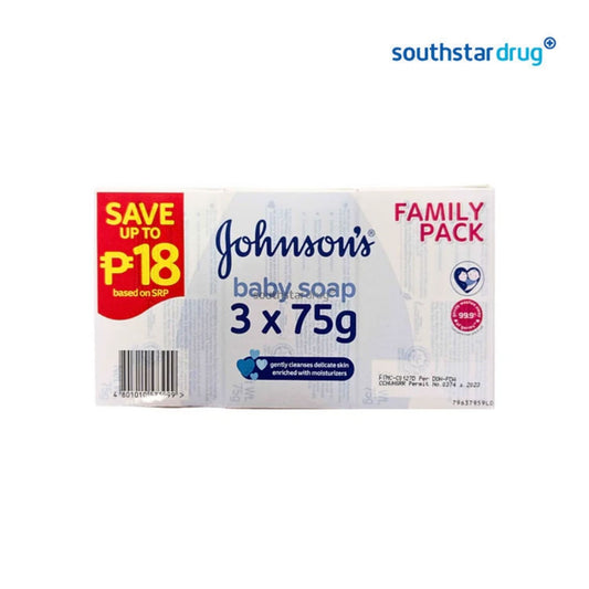 Johnson's Baby Soap Regular 75gx3