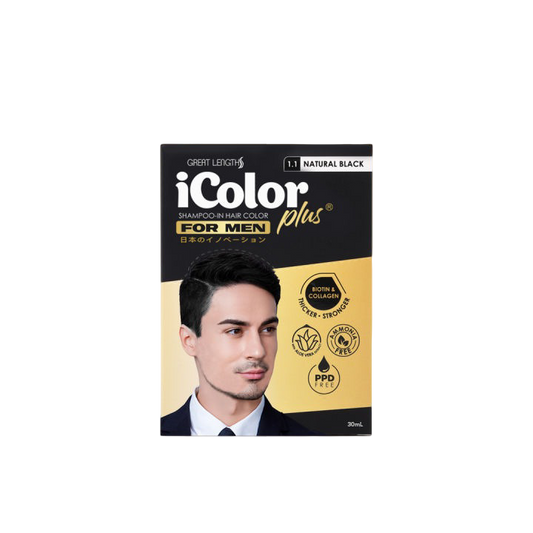 iColor Haircolor Shampoo Men Natural Black 30mL