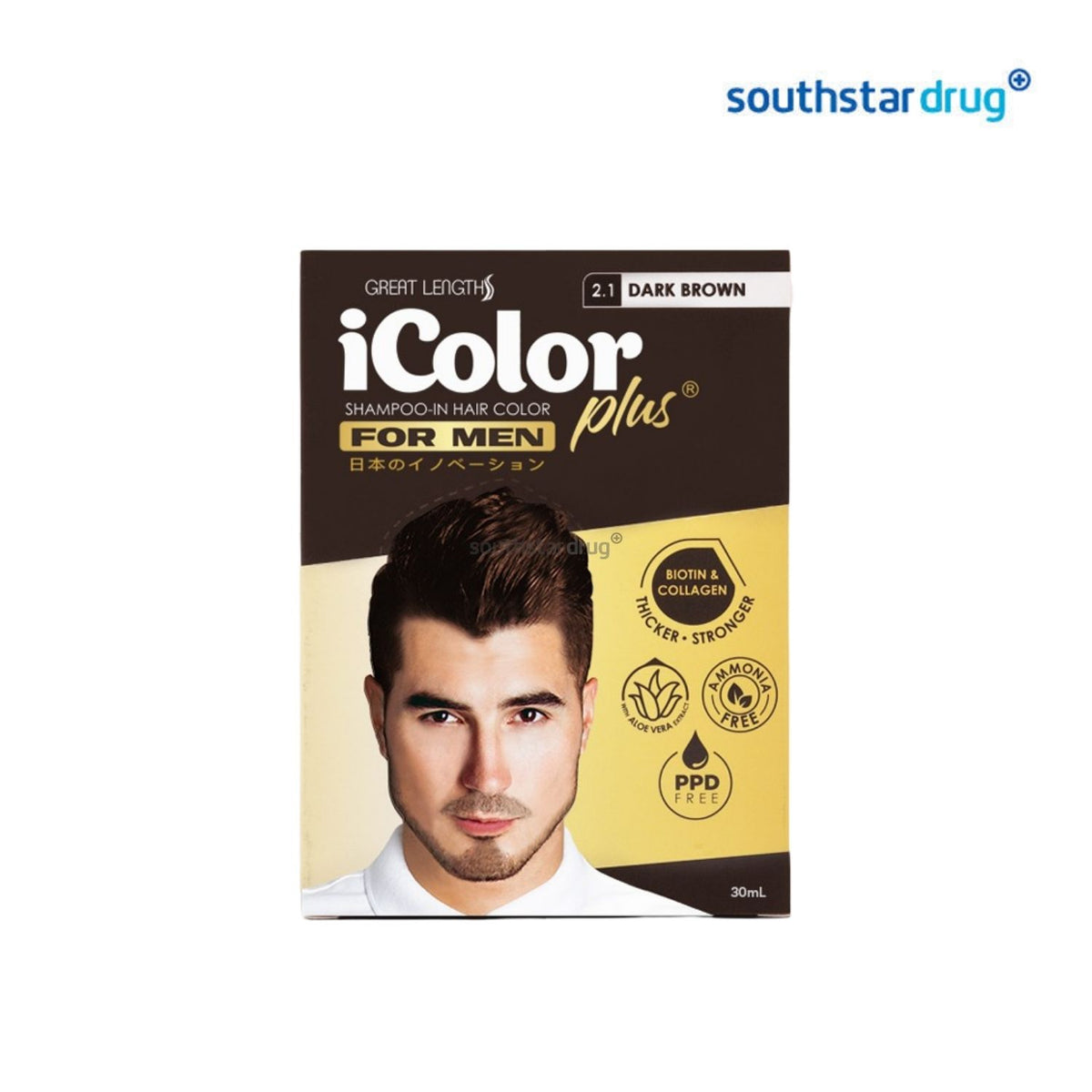 iColor Haircolor Shampoo Men Dark Brown 30mL