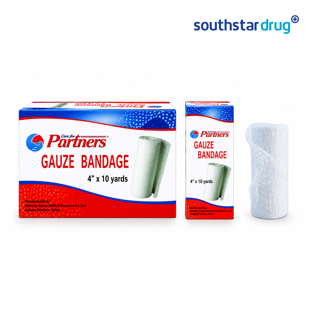 Partners Gauze Bandage 3x10 inches (10pcs) – First Aid Supply, Wound Care