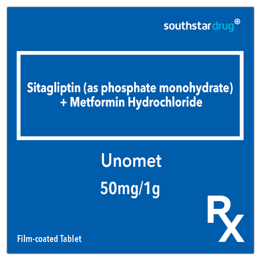 Rx: Unomet 50mg/1g Film-coated Tablet