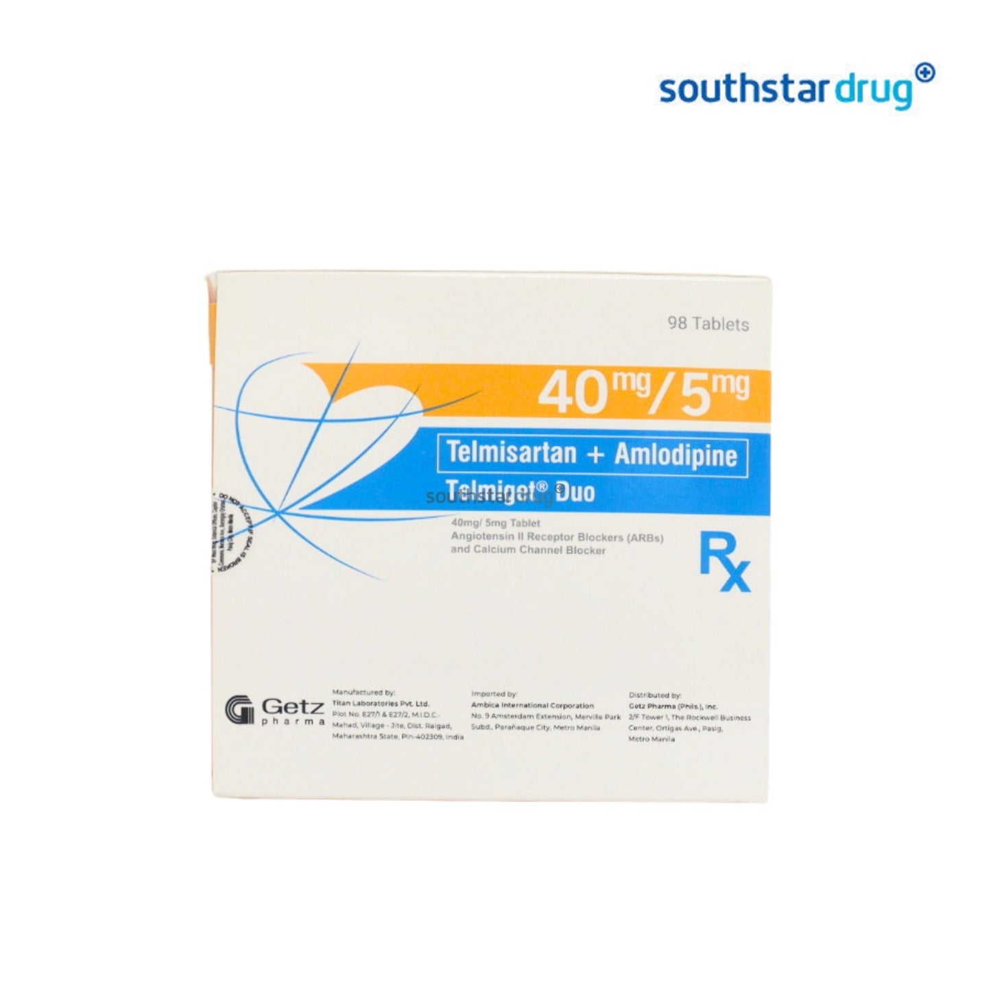 Rx: Telmiget Duo 40mg/5mg 1pc. Tablet