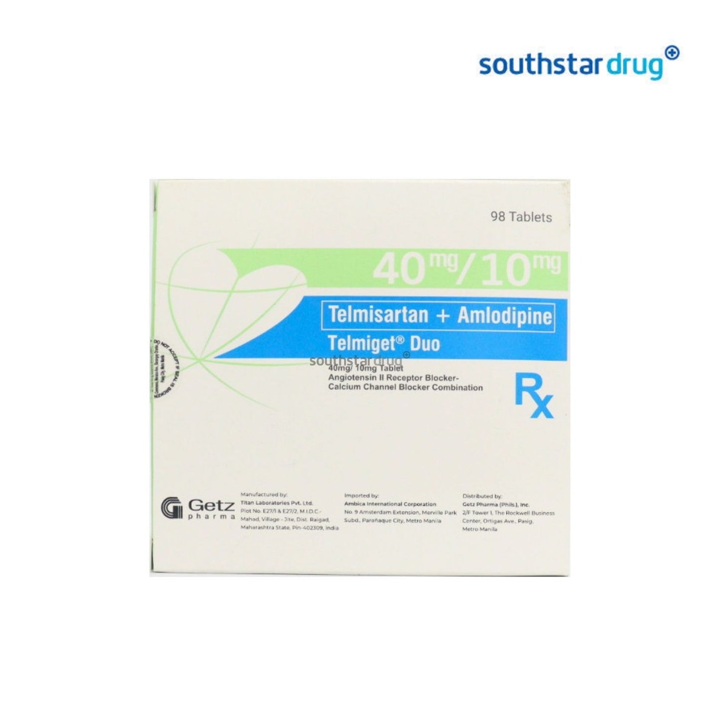 Rx: Telmiget Duo 40mg/10mg 1pc. Tablet