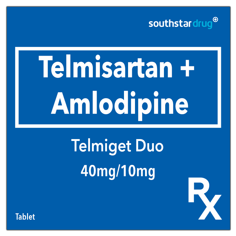 Rx: Telmiget Duo 40mg/10mg Tablet