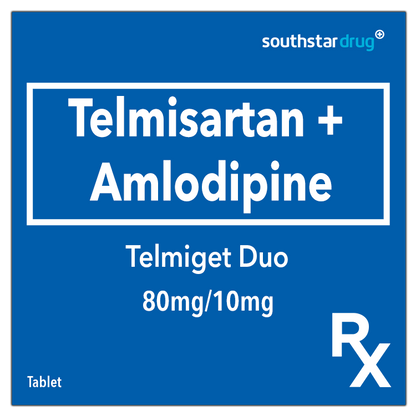 Rx: Telmiget Duo 80mg/10mg 1pc. Tablet
