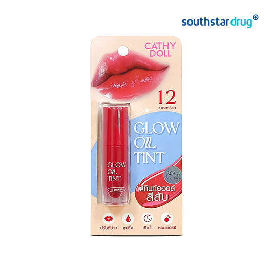 Cathy Doll Lip Glow Oil Tint #12 Drop Red 2.4g