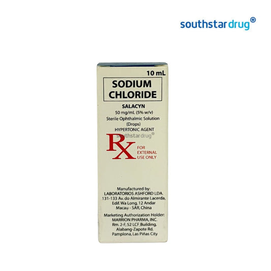Rx: Salacyn Ophthalmic Solution 50mg/10ml