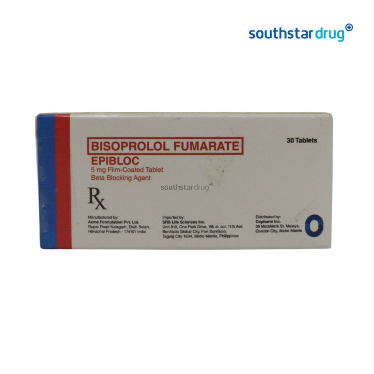 Rx: Epibloc 5mg Film-coated 1pc. Tablet
