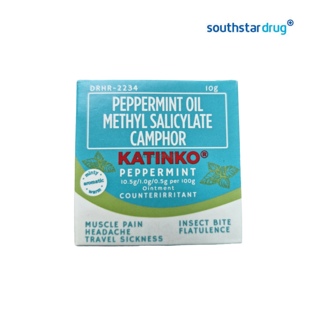 Katinko Peppermint Ointment 10g (1 Jar) - Topical Personal Care