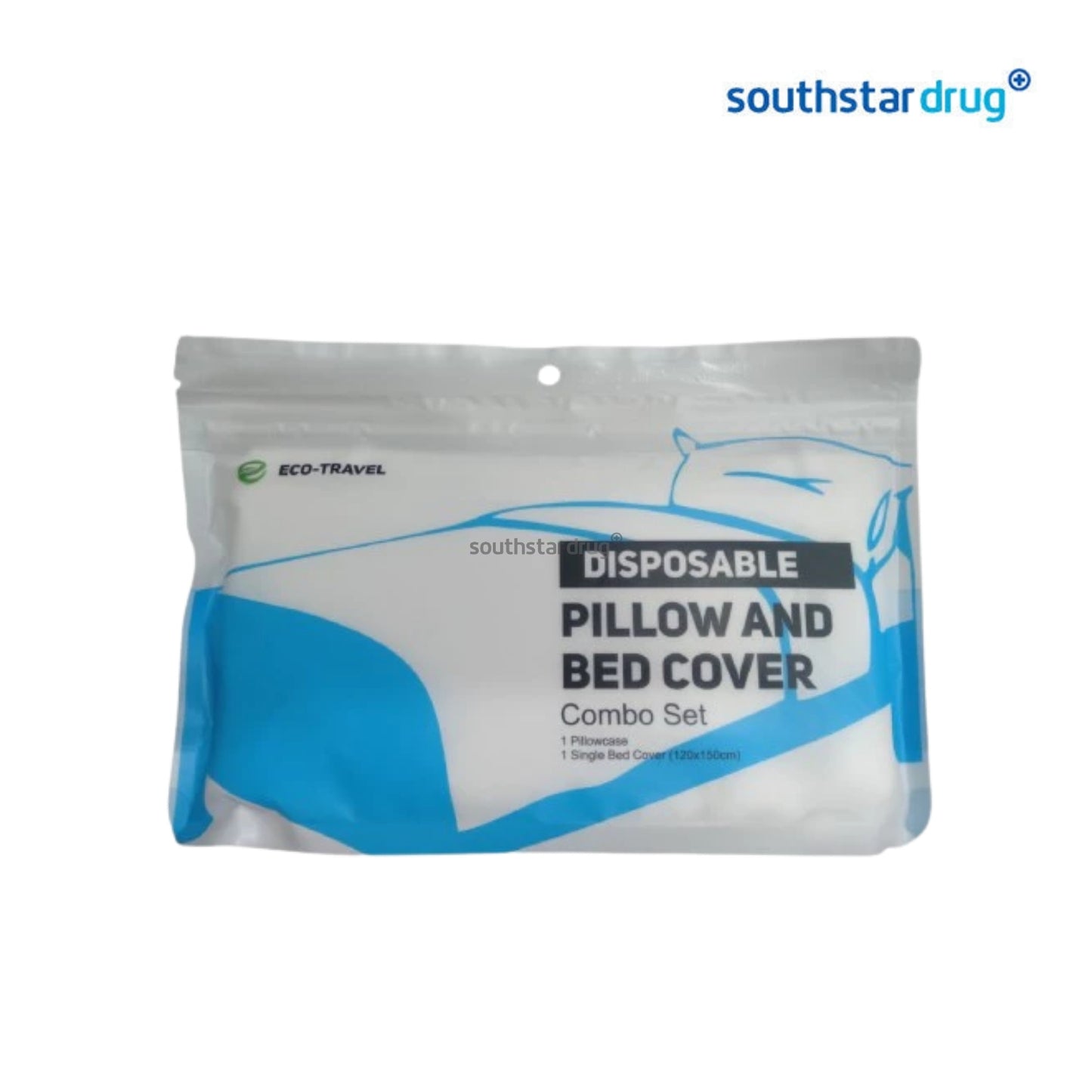 Eco Travel Disposable Pillow and Bed Cover Set