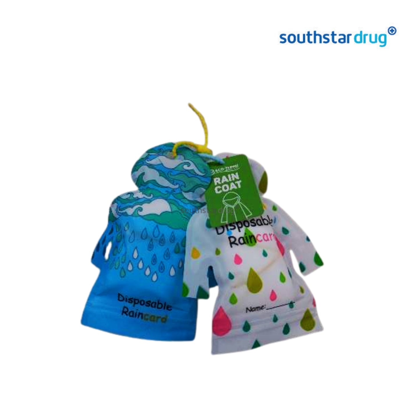 Eco Travel Disposable Raincoat 2pcs