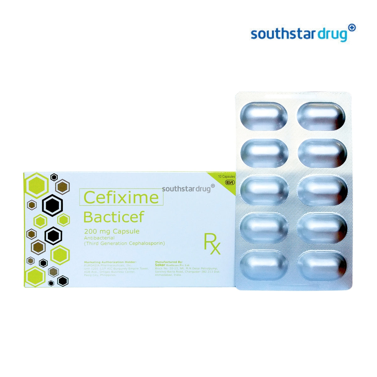 Rx: Bacticef 200mg Capsule