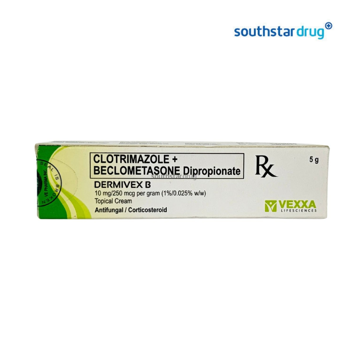 Rx: Dermivex B Cream 10mg/250mcg 5g