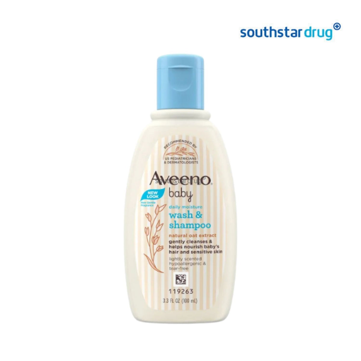 Aveeno Baby Body Wash & Shampoo 100mL Bottle