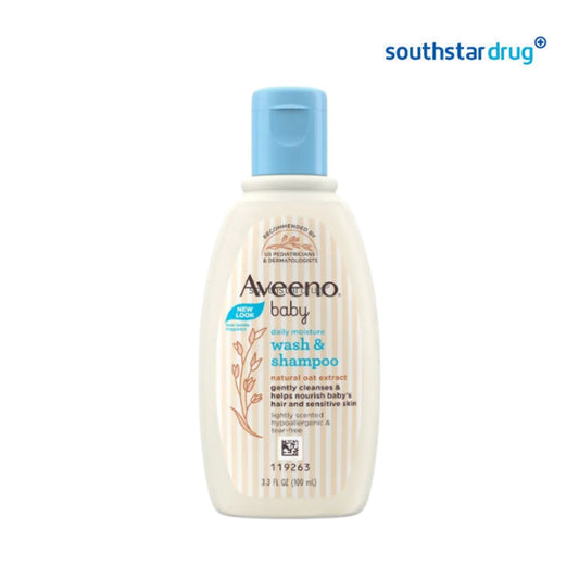 Aveeno Baby Body Wash & Shampoo 100mL Bottle
