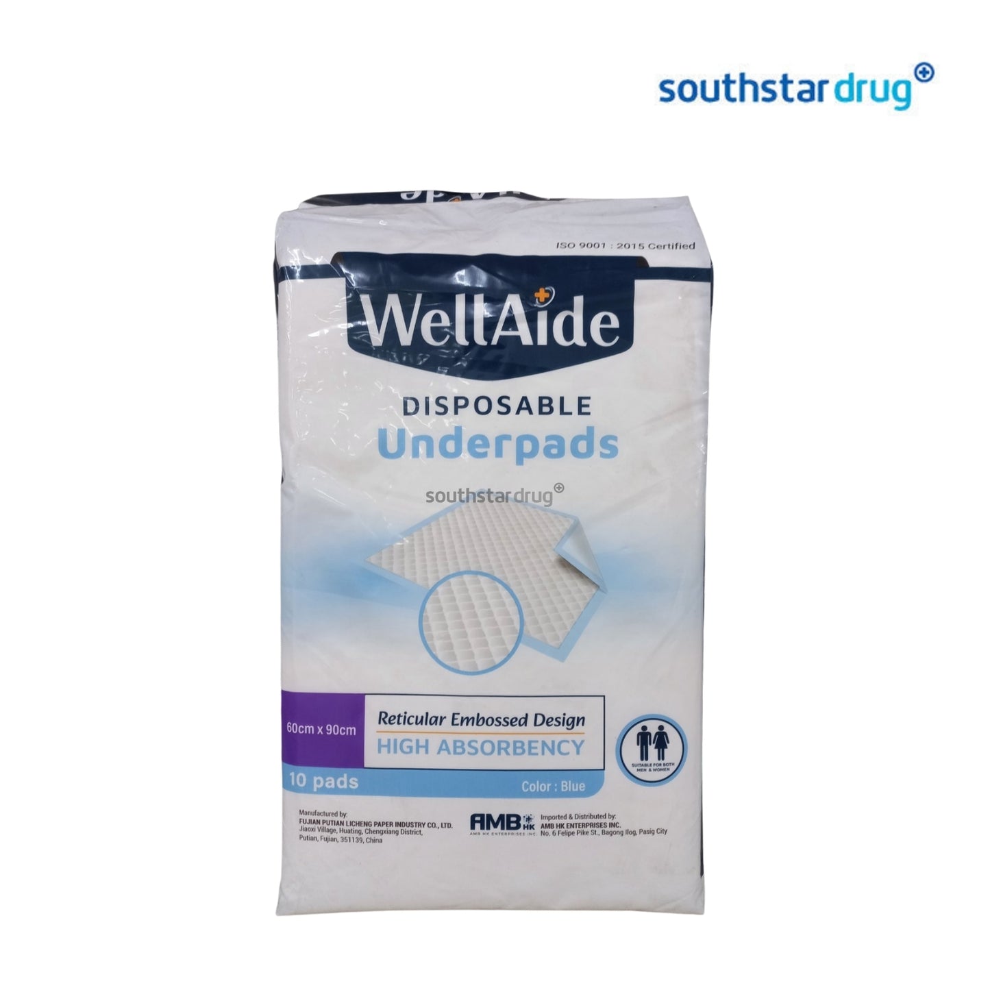 Wellaide Disposable Underpads 60cm x 90cm 10 pads