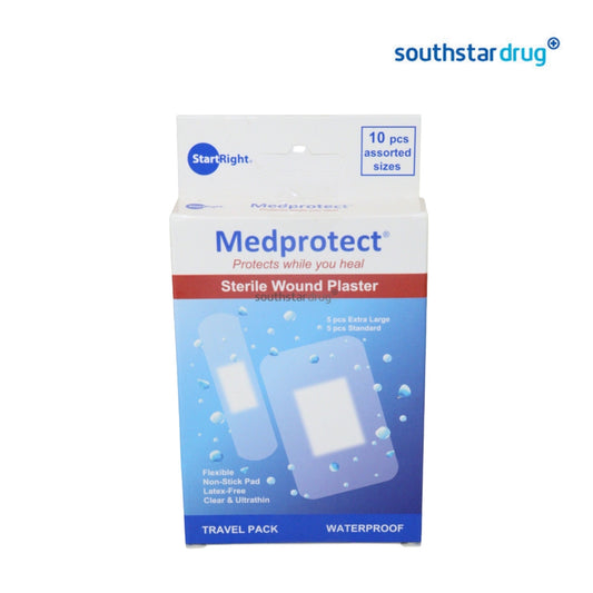 MedProtect Waterproof Assorted Plasters 10 Plasters – Everyday First Aid Protection