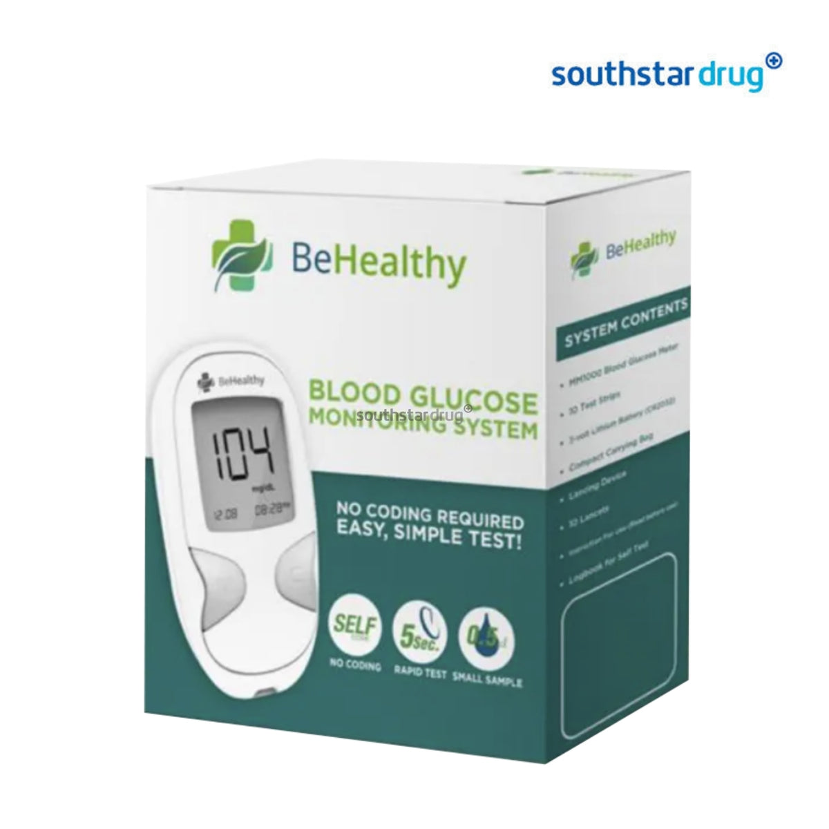 BeHealthy Blood Glucose Monitoring Kit (1 Kit)