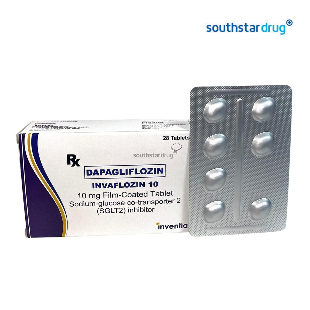 Invaflozin 10mg Film-Coated Tablet