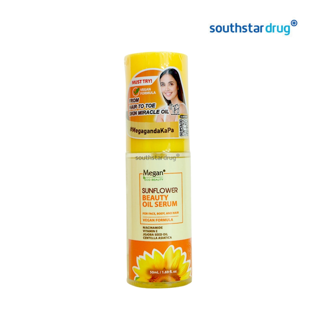 Megan Oil Serum Sunflower 50ml (1 Pump Bottle) – Skin Care