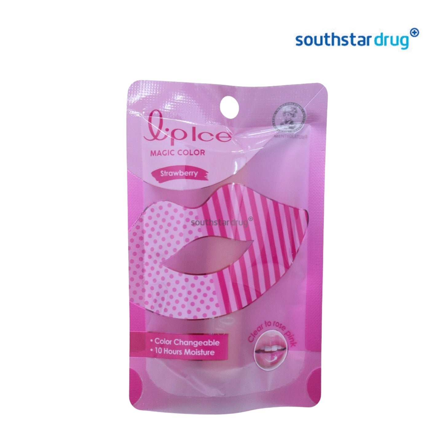 LipIce Magic Color Strawberry Lip Balm 2g (1 Piece) - Lip Moisture care