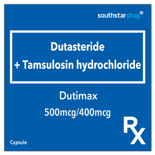 Rx: Dutimax 500mcg/400mcg 1pc. Capsule