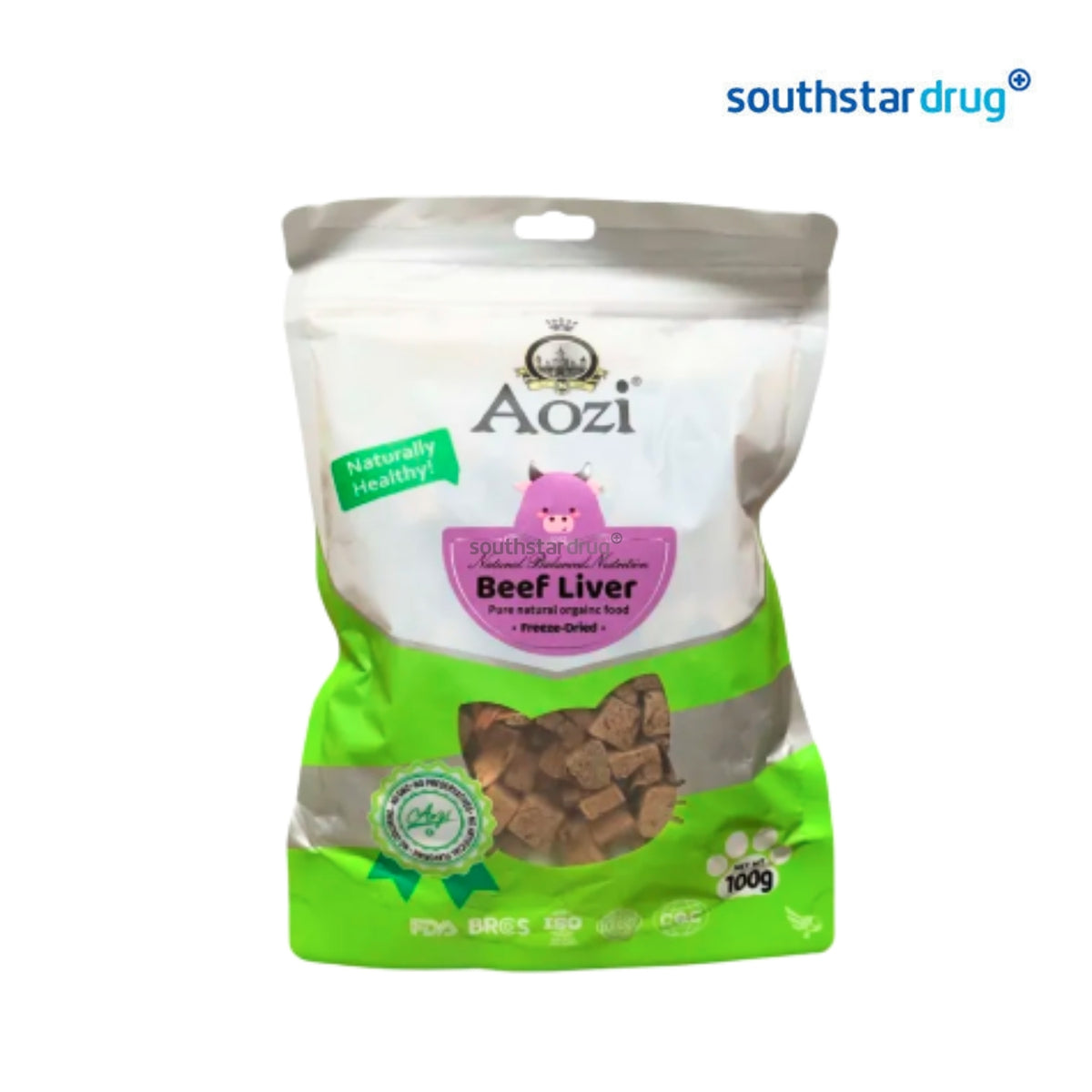 Aozi Freeze-Dried Beef Liver Pet Treats 100g Pouch