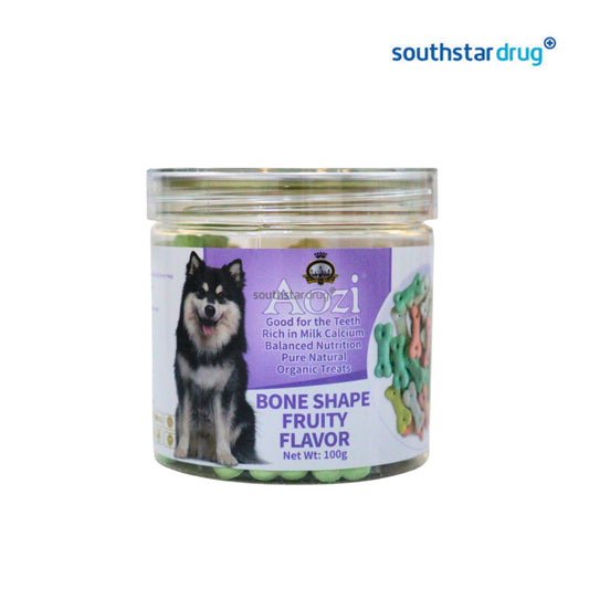 Aozi Fruity Bone-Shaped Dog Treats 100g (1 Tub)