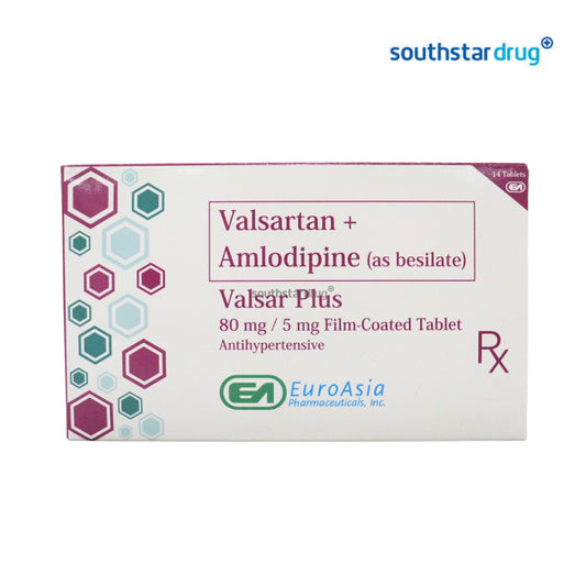 Valsar Plus 80mg/5mg Film-Coated Tablet 1pc