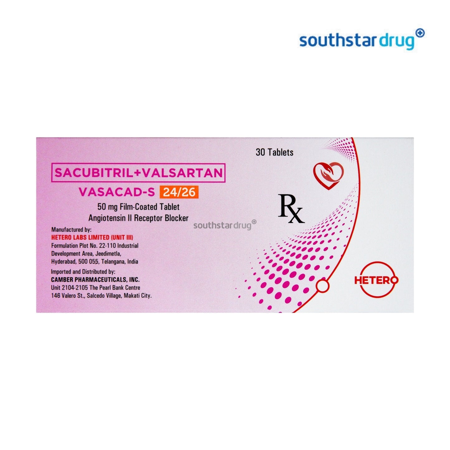 Rx: Vasacad-S Film-Coated Tablet 50 mg