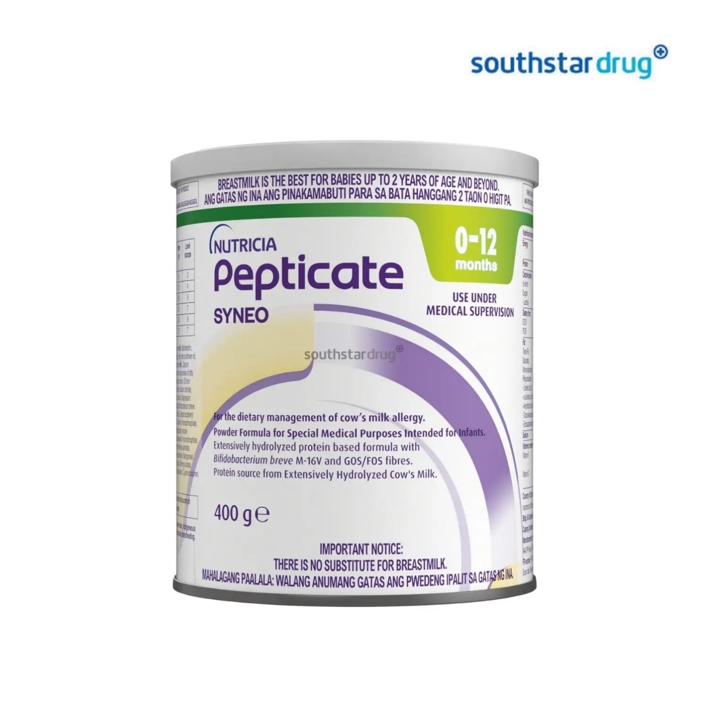 Pepticate Syneo 0 to 12 Months 400g Can