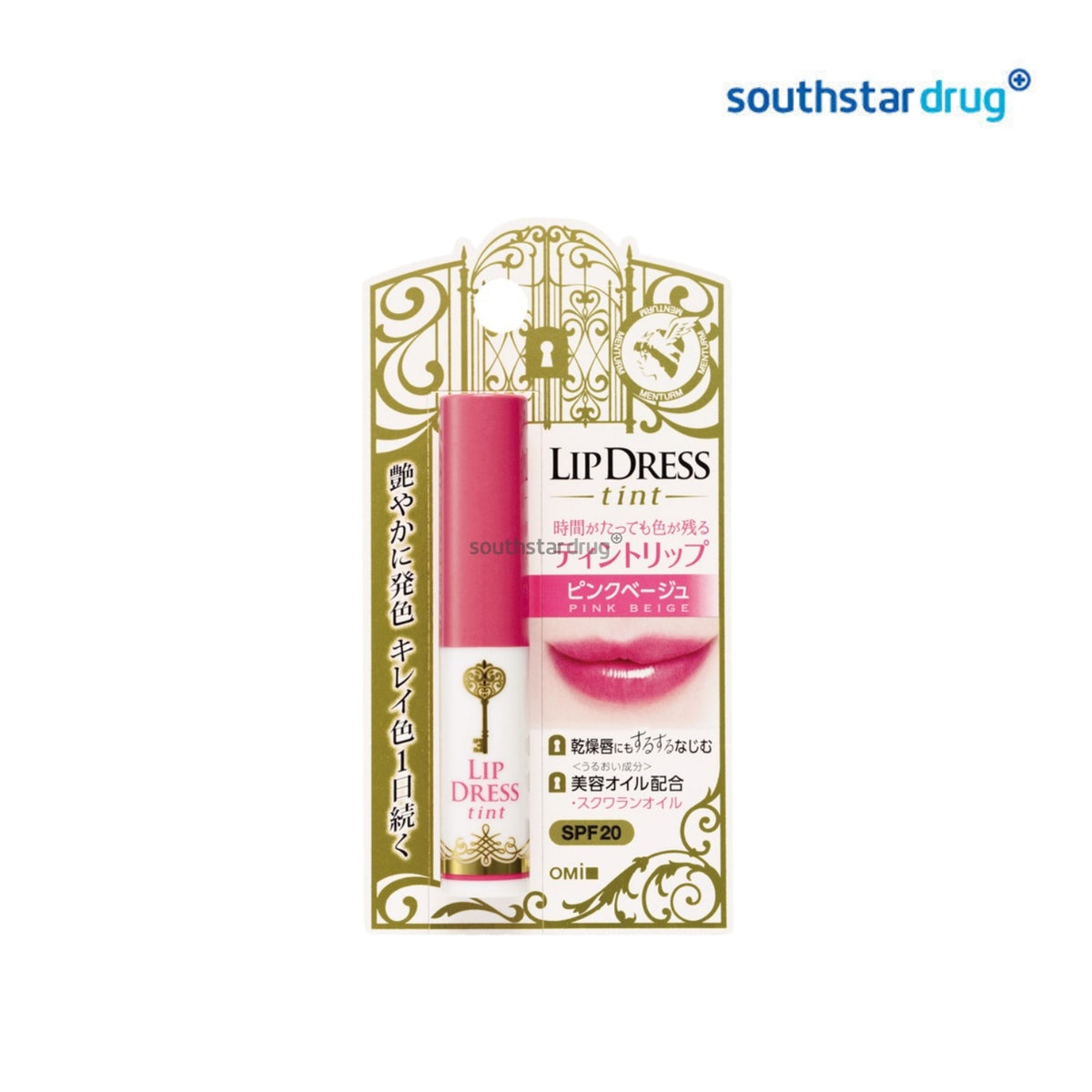 OMI Menturm Tinted Lip Balm Pink Beige 2.3g – Lip Moisturizing and Tinted Care