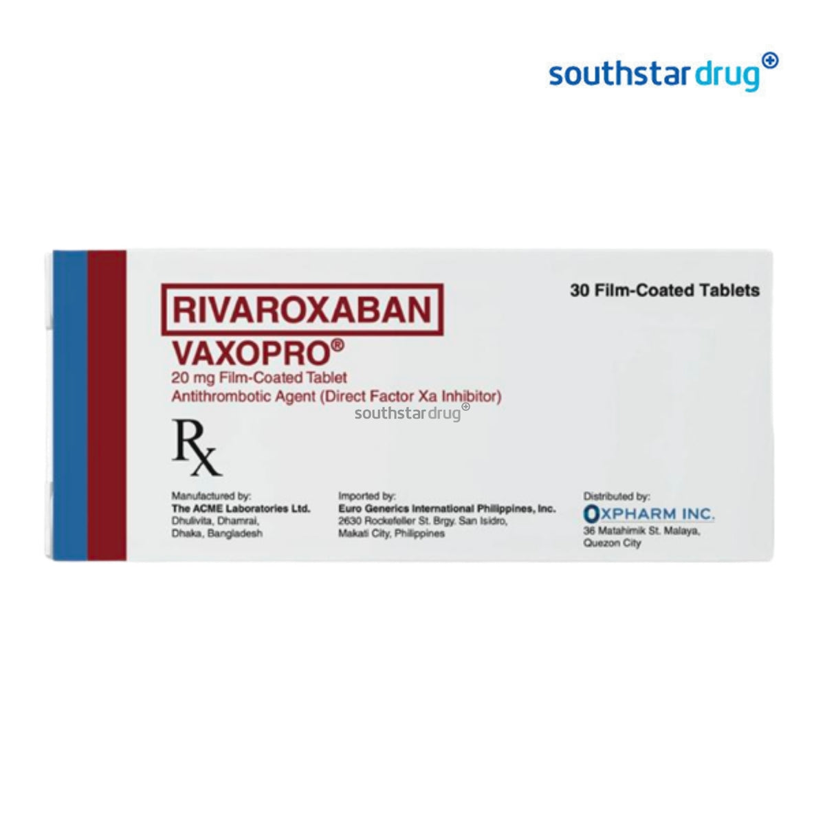 Rx: Vaxopro 20mg Film-coated Tablet (1pc)