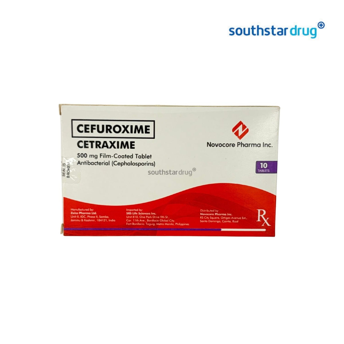 Rx: Cetraxime 500mg Film-Coated Tablet 1pc