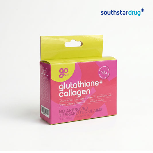 Go Glow Glutathione + Collagen 825mg Capsules - 30s