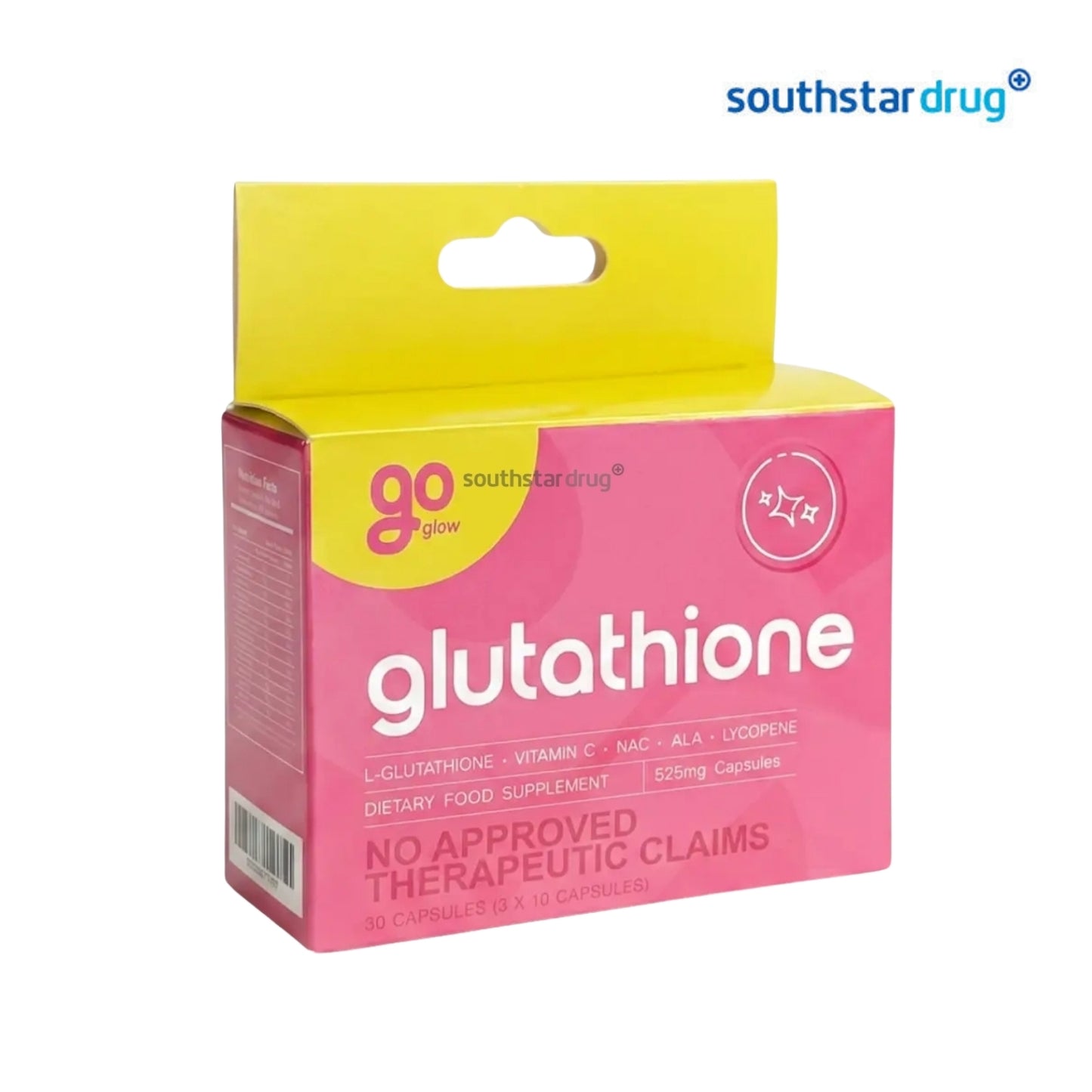 Go Glow Glutathione 525mg Capsules - 30s