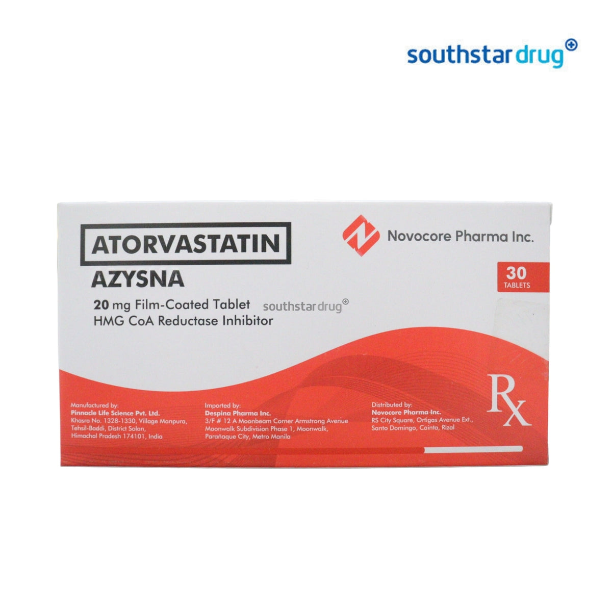 Rx: Azysna 20mg Film-Coated Tablet 1pc