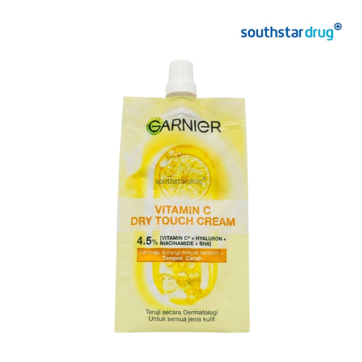 Garnier Facial Cream Vitamin C Dry Touch 7 ml ( 1 Sachet) - Daily Facial Skin Care