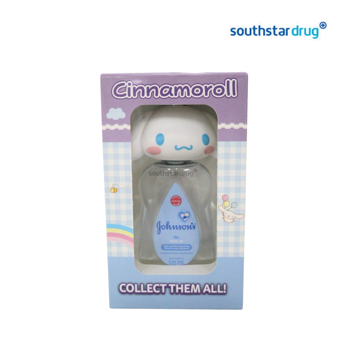 Johnson's Baby Oil Lite 125ml with Free Cinnamoroll Keychain