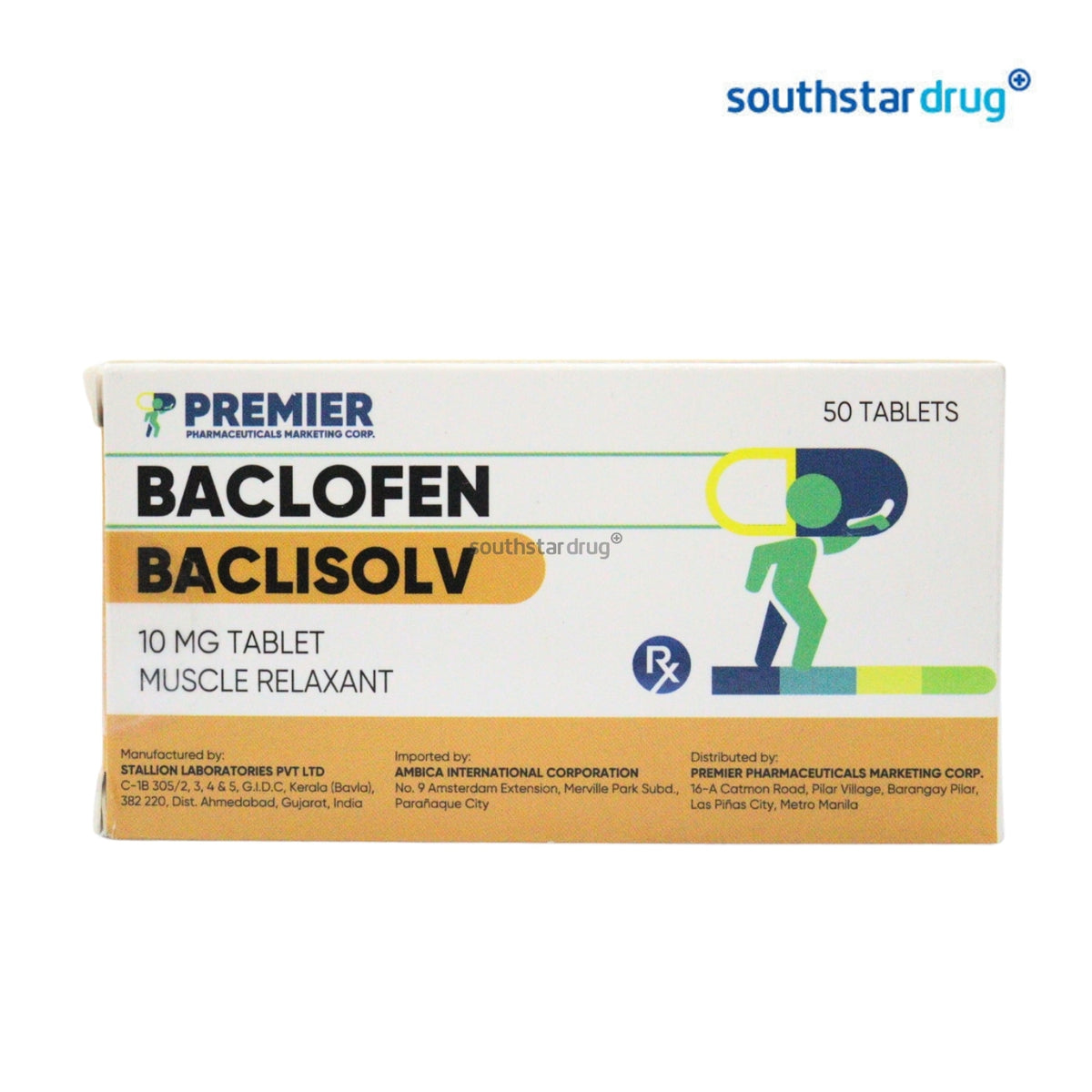 Rx: Baclisolv 10 mg Tablet 1pc