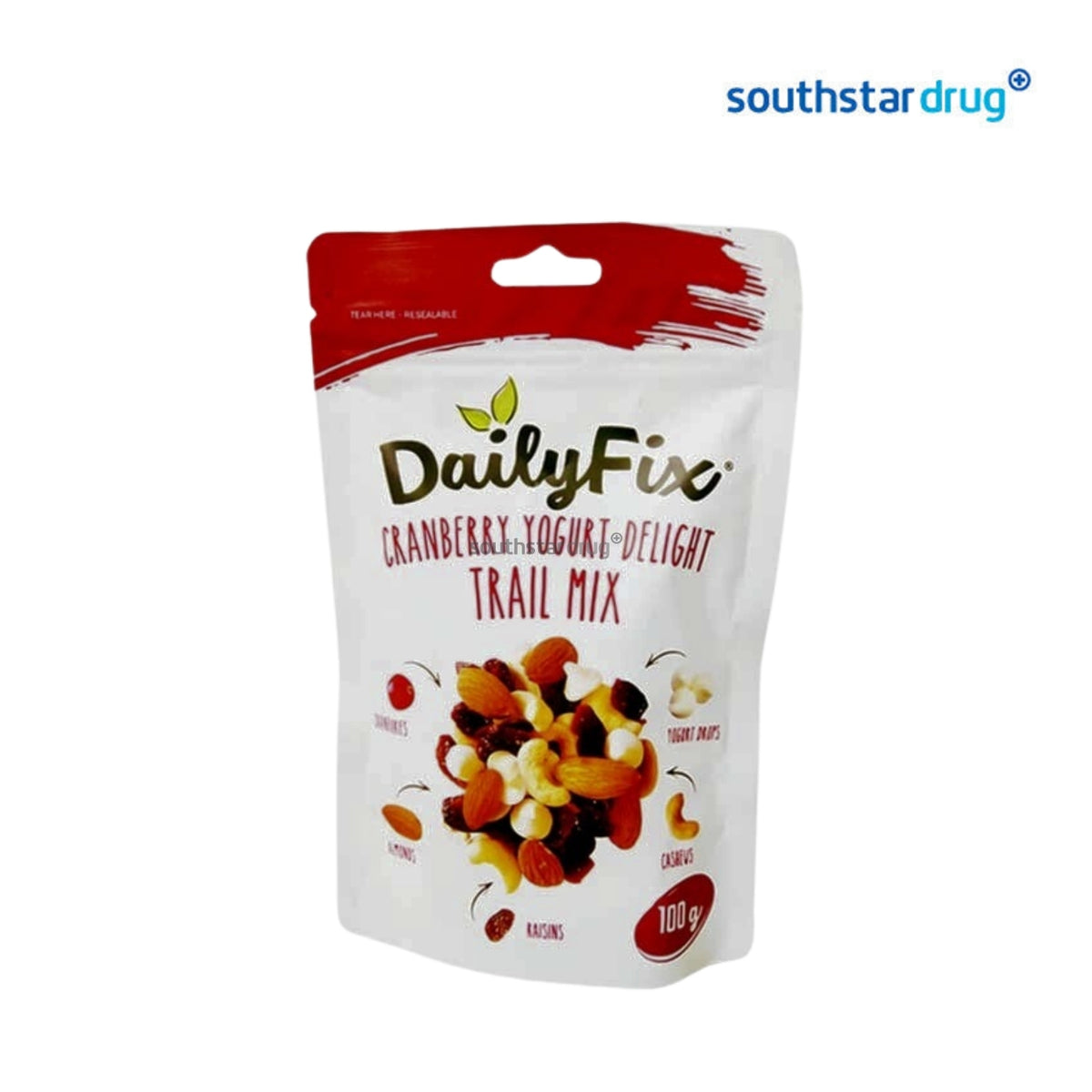 DailyFix Cranberry Yogurt Delight Trail Mix 100g (1 Pack) – Nut and Dried Fruit Snack