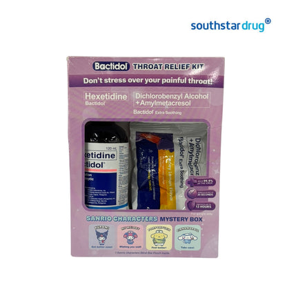 Bactidol Throat Relief Kit Free Sanrio Mystery Bag (1 Kit) – Throat Care and Relief Support
