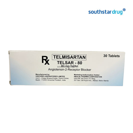 Rx: Telsar-80 80mg Tablet 1pc