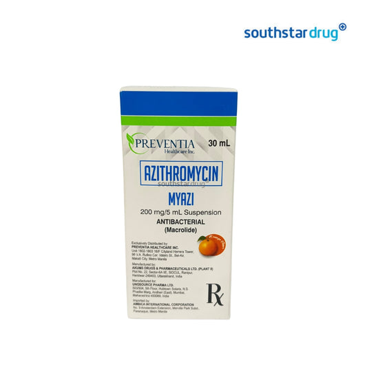 Rx: Myazi 200mg/5ml Suspension 30ml