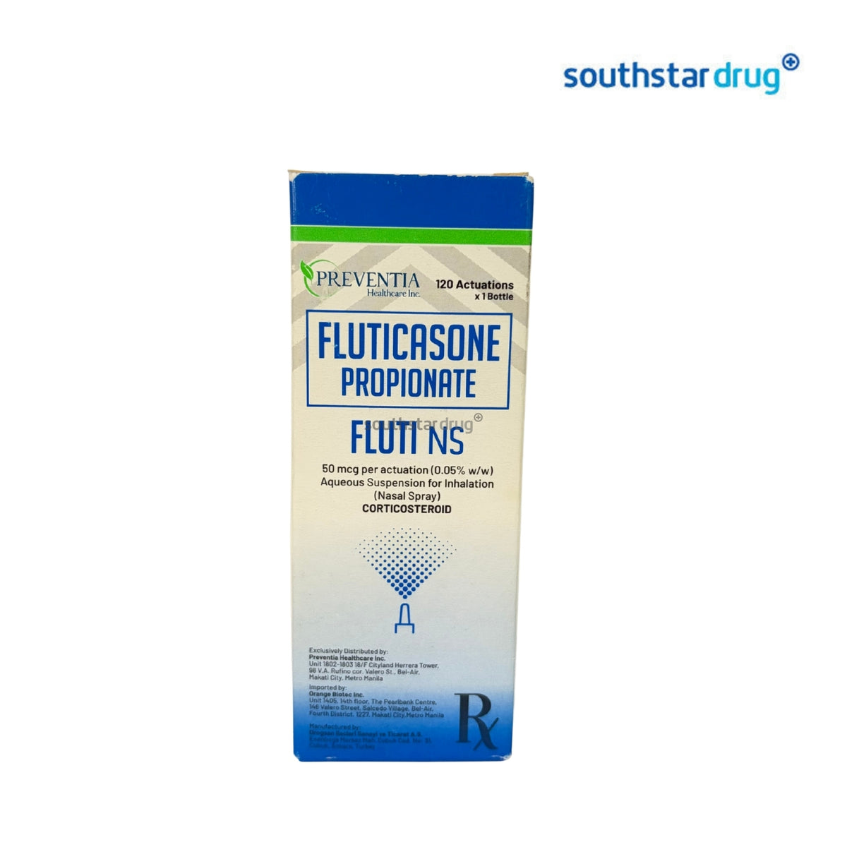 Rx: Fluti NS 50mcg/120 Actuations Nasal Spray