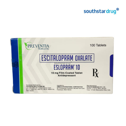 Rx: Eslopram 10mg Film-Coated Tablet