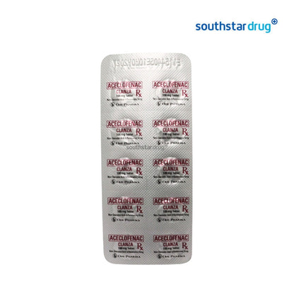 Rx: Clanza Aceclofenac 100mg Tablet