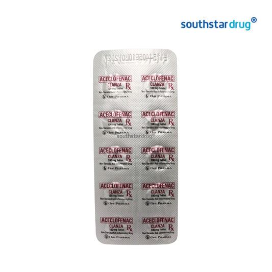 Rx: Clanza Aceclofenac 100mg Tablet